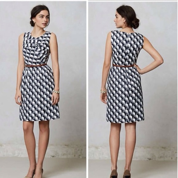 Anthropologie Hi There Architectural Shift Dress - Picture 1 of 6